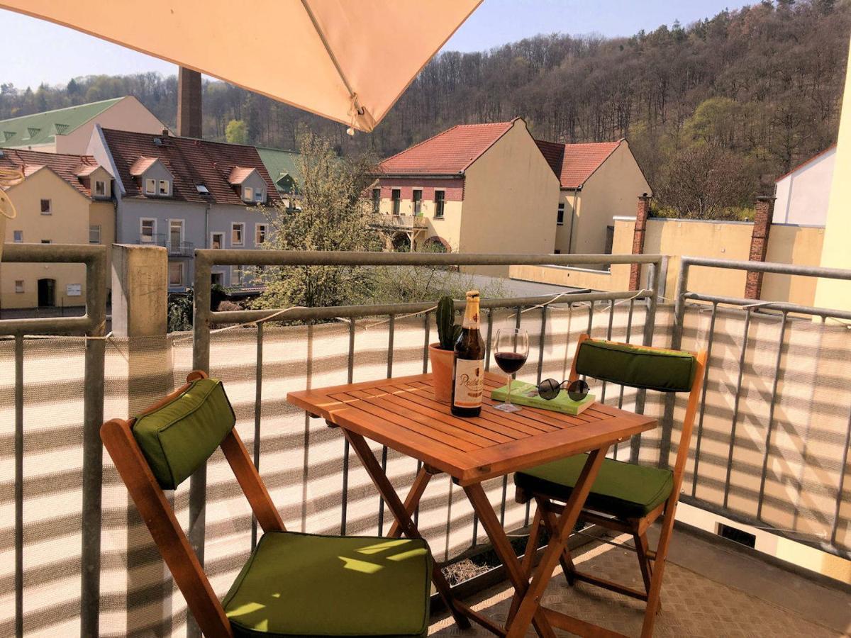 Ferienwohnung Kurzmalweg -Balkon- Meißen Εξωτερικό φωτογραφία